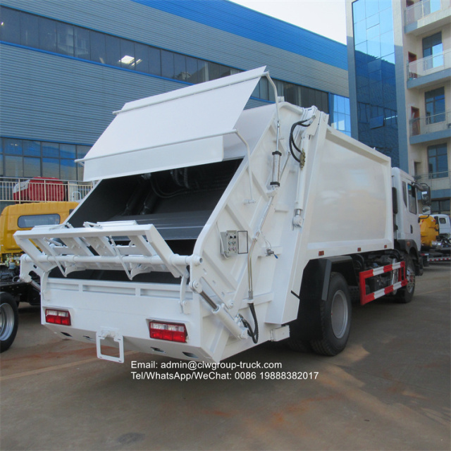 Dongfeng back loaded compression garbage truck