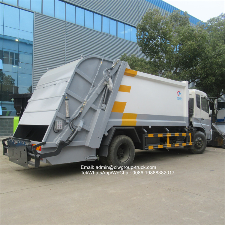 dongfeng tianjin 12 tons refuse compactor garbage truck