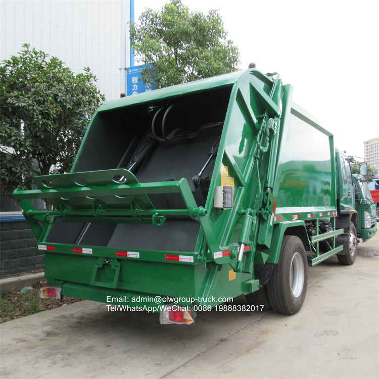 Isuzu 240hp 15tons waste compactor trucks