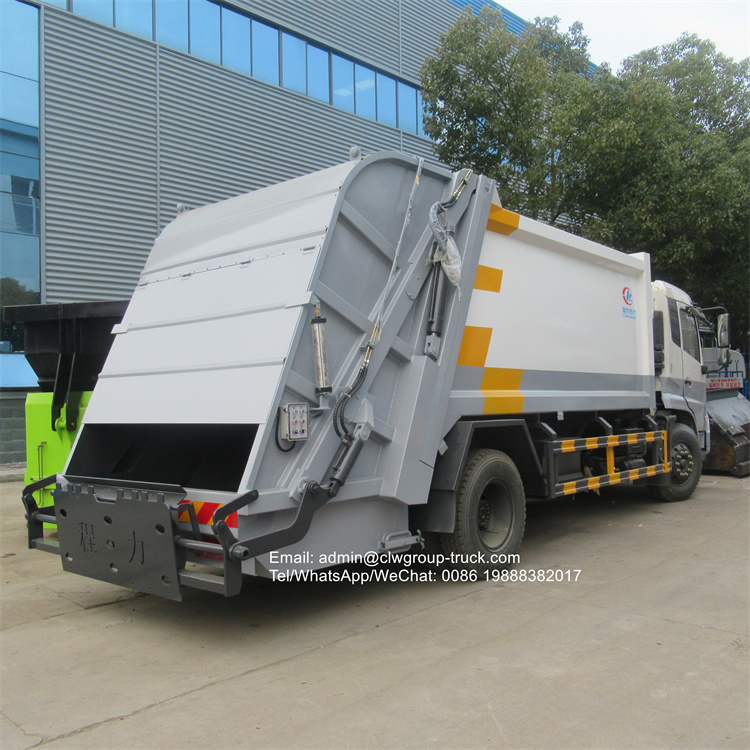 dongfeng tianjin 12 tons refuse compactor garbage truck