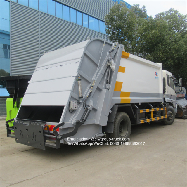 dongfeng tianjin 12 tons refuse compactor garbage truck