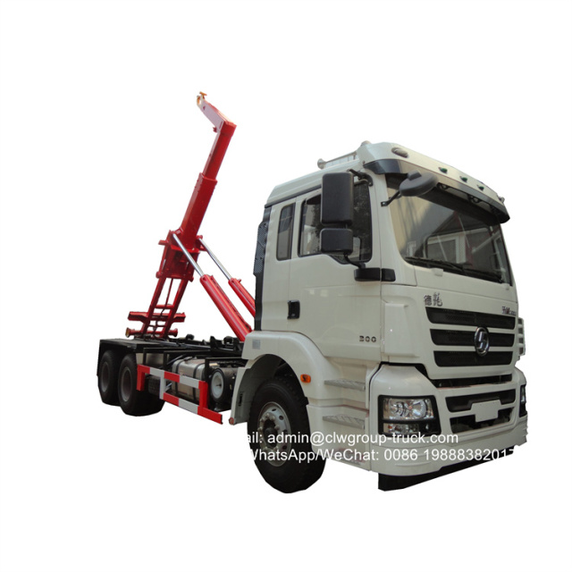 Shacman 6X4 20 ton hook arm garbage truck