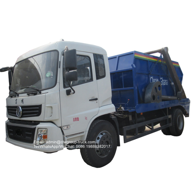 dongfeng rear loading bin truck 10tons