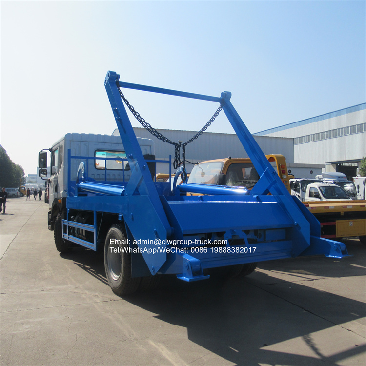 dongfeng 10tons swing lift rubbish truck