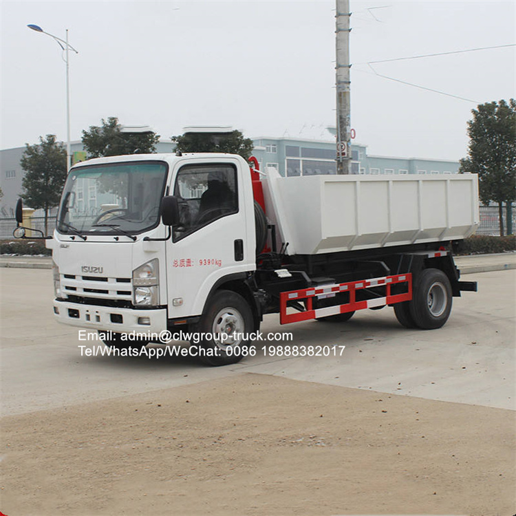 Isuzu 190hp hook loader garbage truck