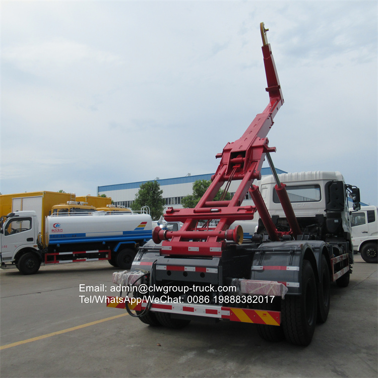 Dongfeng 6x4 25ton roll on roll off garbage truck