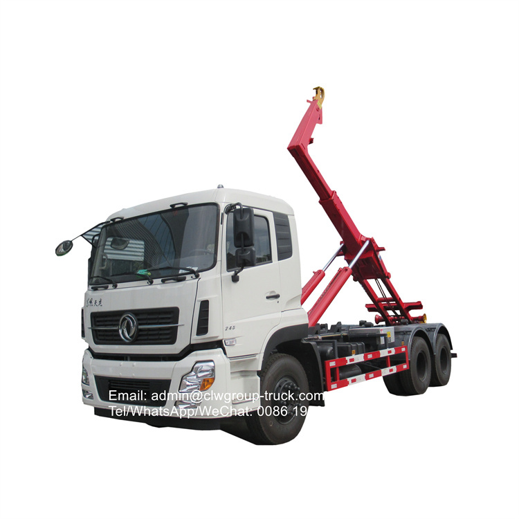Dongfeng 6x4 25ton roll on roll off garbage truck