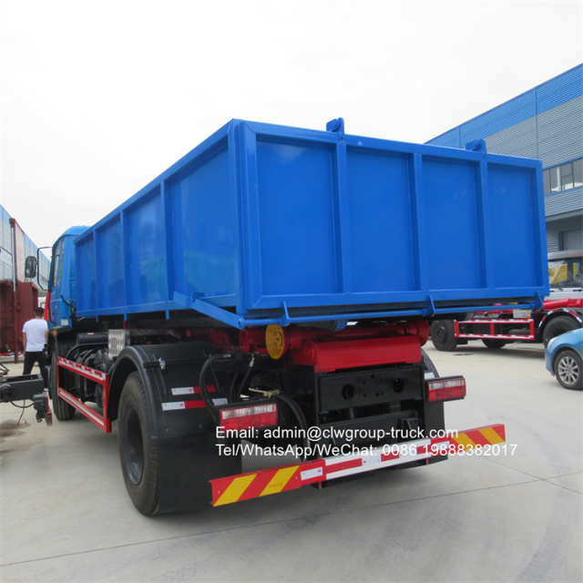 Dongfeng 10-15m3 hook arm truck for sale