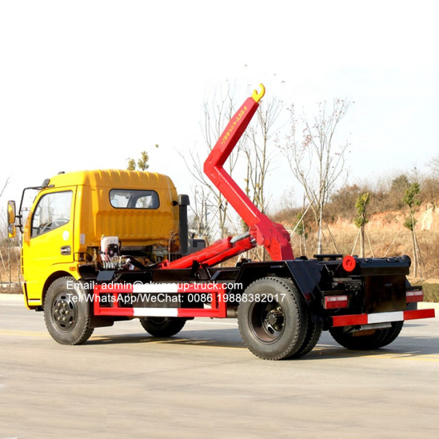 Dongfeng 6 tons hook lift dump truck