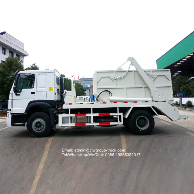 sinotruk 10m3 266hp skip garbage truck