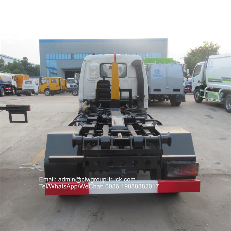 Foton 2.5m3 3m3 hook lift garbage truck