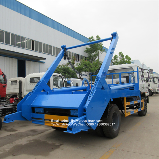 dongfeng hydraulic arm lifting garbage truck