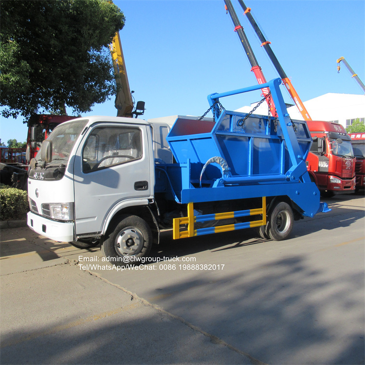 dfac 4m3 mini skip bin garbage truck