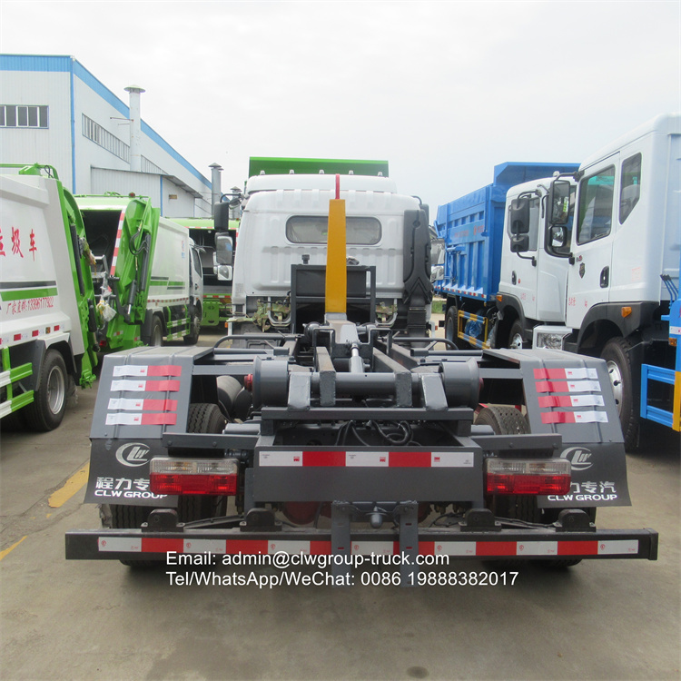 dfac mini hook lift rear loader garbage truck