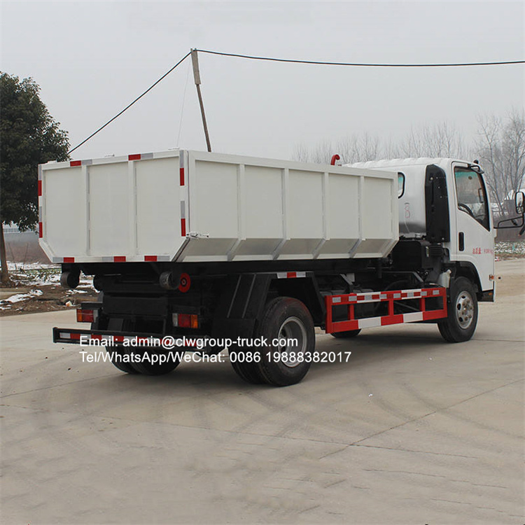 Isuzu 190hp hook loader garbage truck