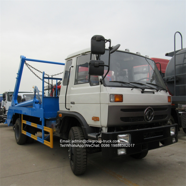 dongfeng hydraulic arm lifting garbage truck