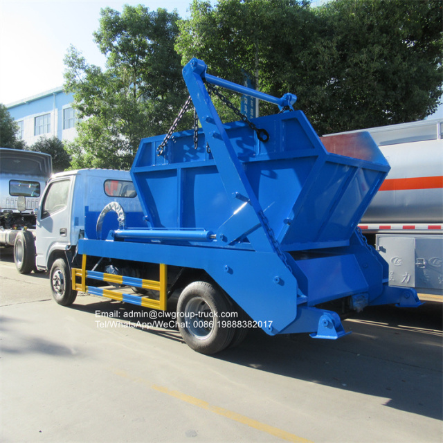 dfac 4m3 mini skip bin garbage truck