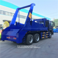 sinotruk 6x4 12m3 skip bin load garbage truck