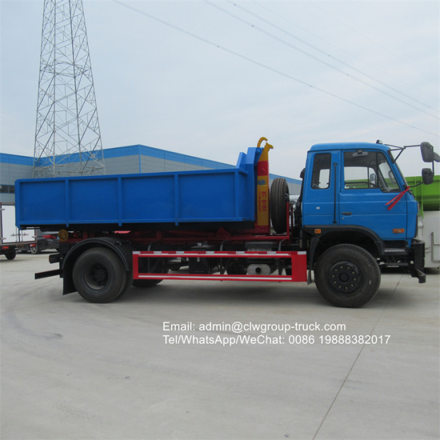Dongfeng 10-15m3 hook arm truck for sale