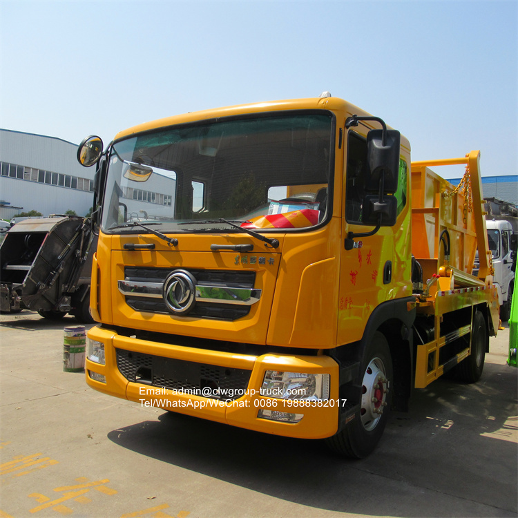 dongfeng D9 8-10TONS skip bin loader truck