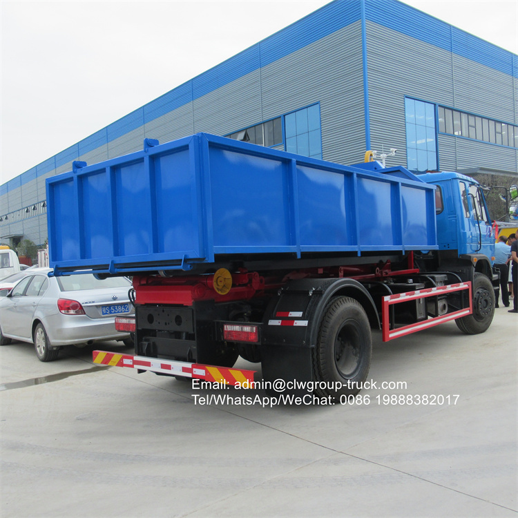 Dongfeng 10-15m3 hook arm truck for sale