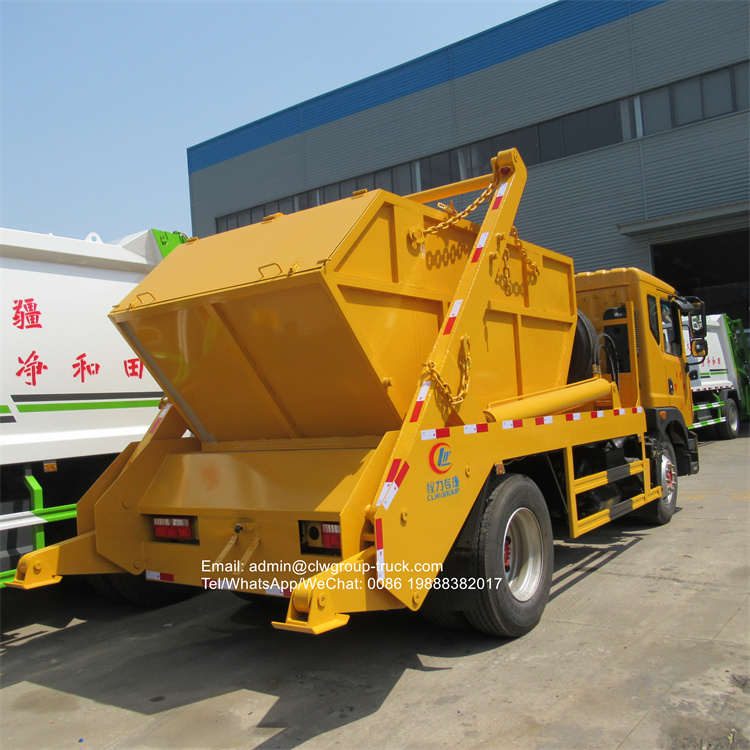 dongfeng D9 8-10TONS skip bin loader truck