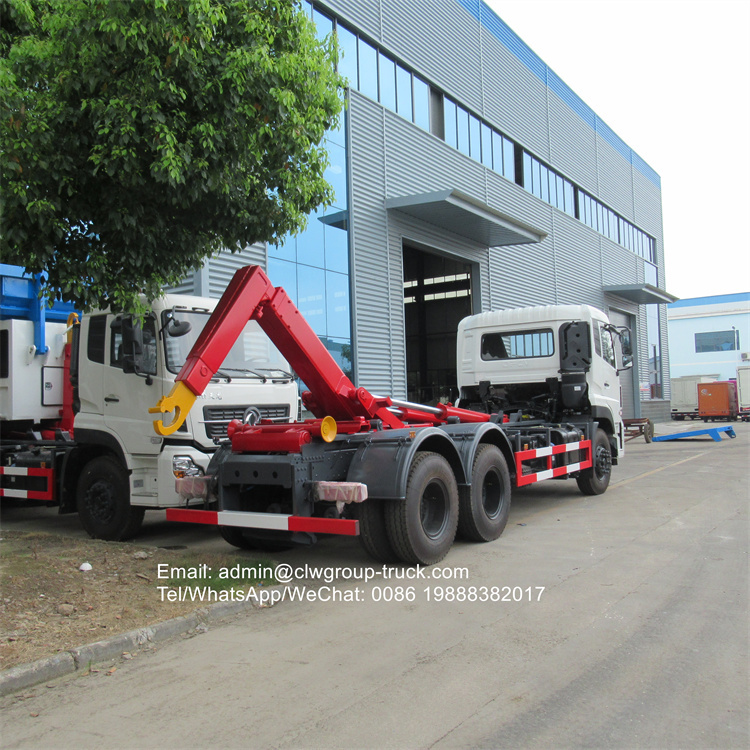 Dongfeng 6x4 25ton roll on roll off garbage truck