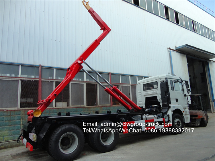 Shacman 6X4 20 ton hook arm garbage truck
