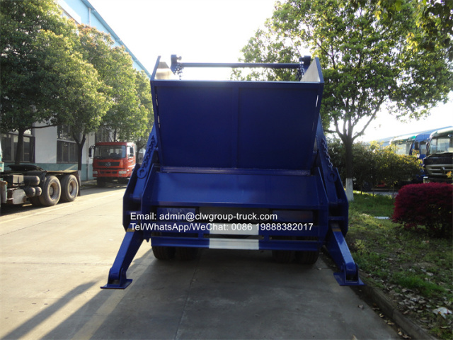 sinotruk howo swing arm garbage bin truck for sale