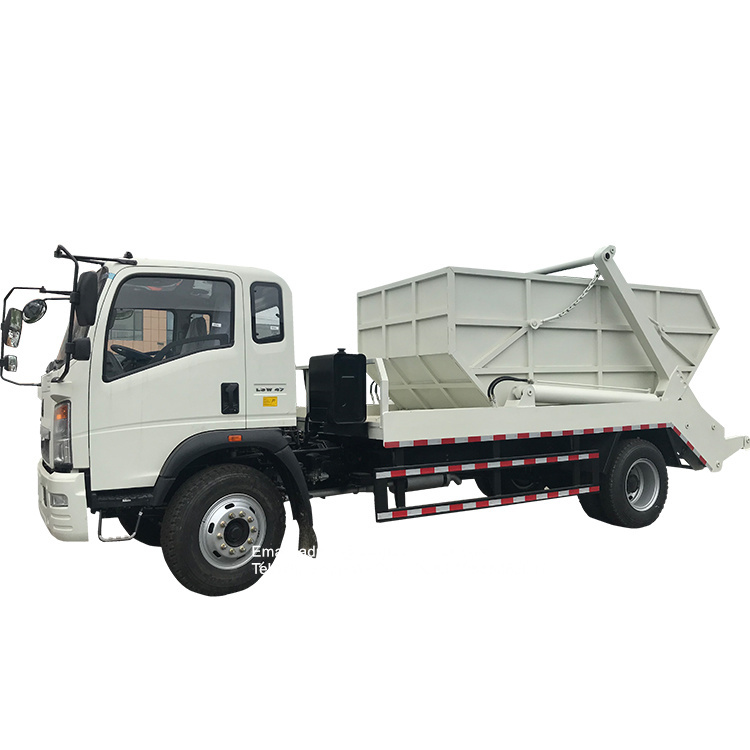 sinotruk howo 8-10m3 skip bin truck