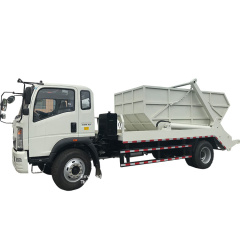 sinotruk howo 8-10m3 skip bin truck