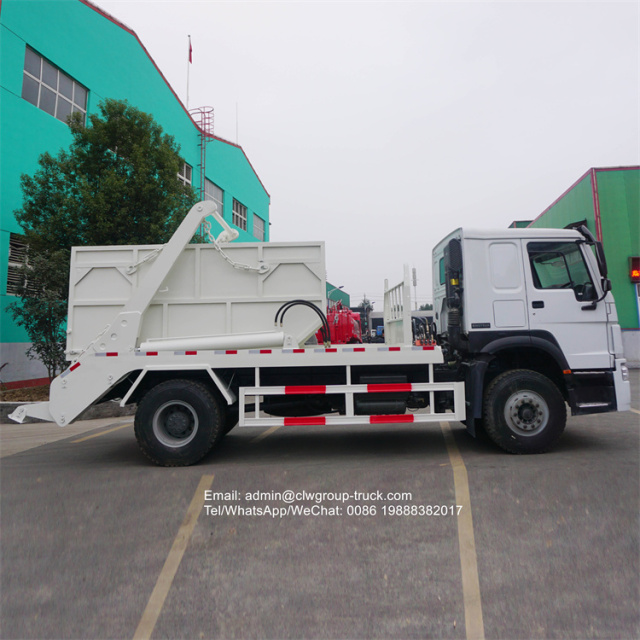 sinotruk 10m3 266hp skip garbage truck