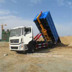 Dongfeng 6x4 20tons 10 wheeler hooklift garbage truck