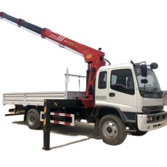 Isuzu 6 wheelers truck with crane boom truck cranes sale