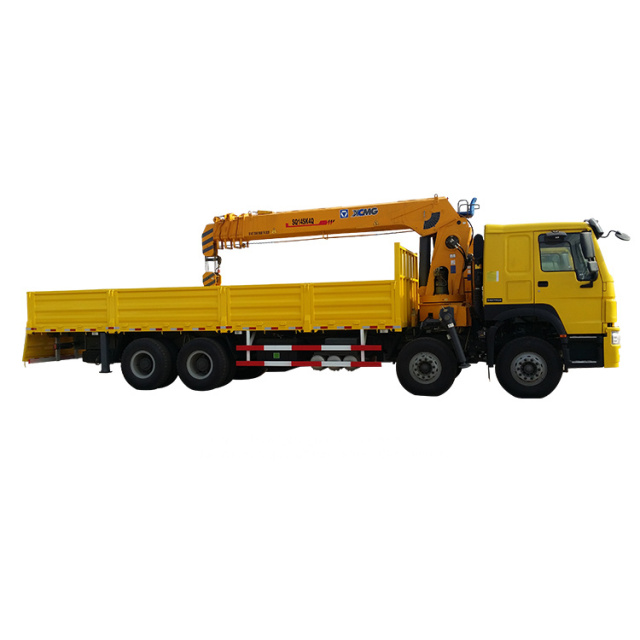 sinotruk 12 wheeler 16 ton xcmg telescopic boom truck mounted crane