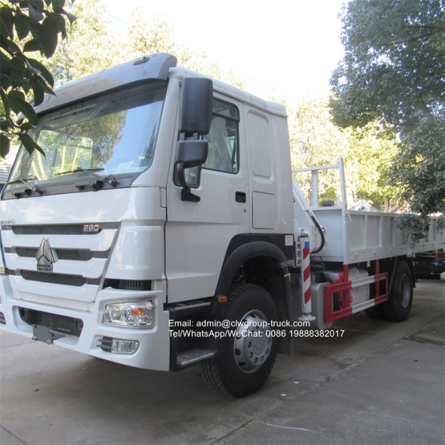 Sinotruk howo knuckle boom 6.3tons for sale