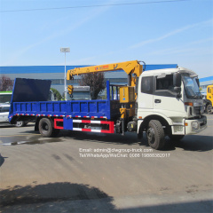 Foton flat bed with crane 10 tons