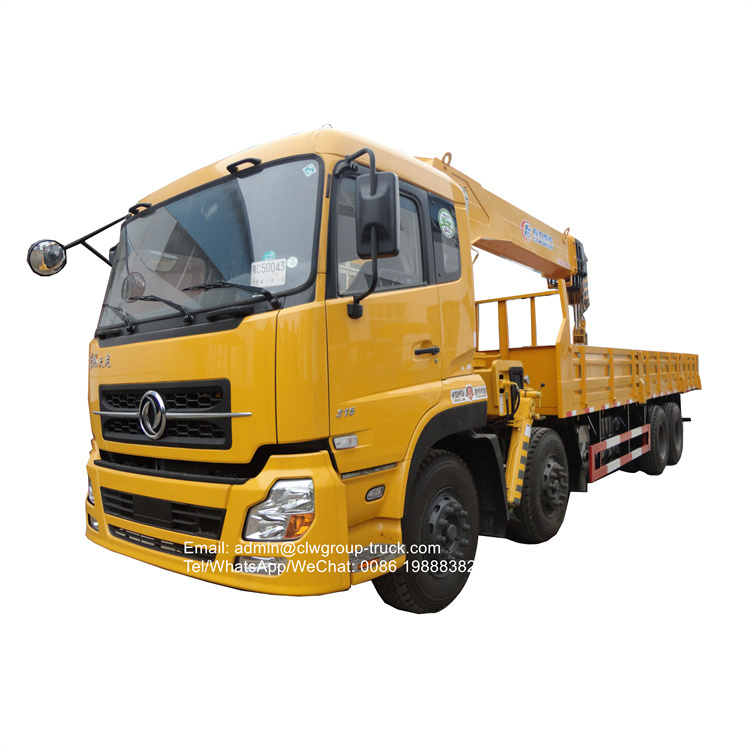dongfeng 8x4 16tons telescopic boom truck crane