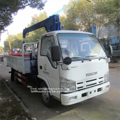 Isuzu 2 tons 3.2tons telescopic truck crane