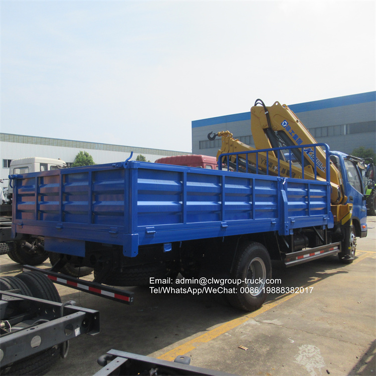 Foton knuckle boom folding hydraulic crane 4 tons