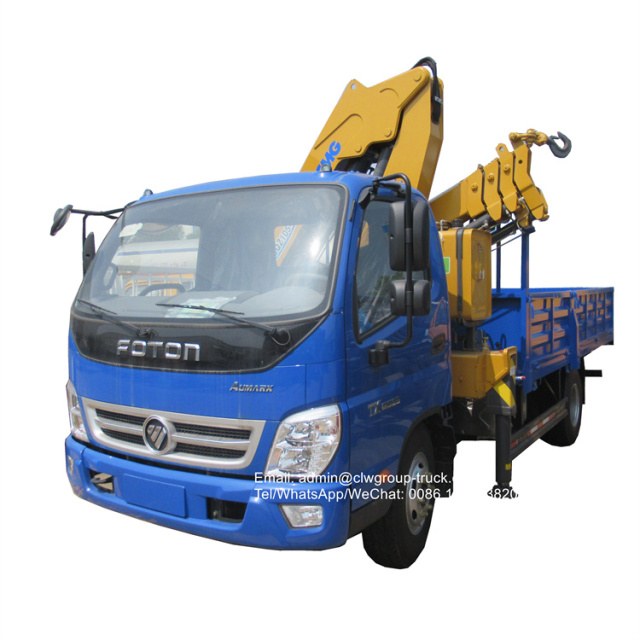 Foton knuckle boom folding hydraulic crane 4 tons