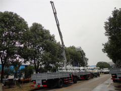 dongfeng 190hp crane knuckle boom with basket