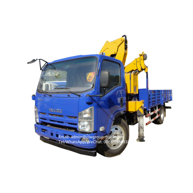 Isuzu 5 ton knuckle crane boom truck