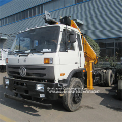 dongfeng 6x4 knuckle boom 10 ton truck loading crane