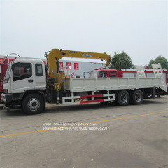 Isuzu 6x4 10 wheeler boom stick 10 ton mobile crane