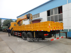 dongfeng 8x4 16tons telescopic boom truck crane