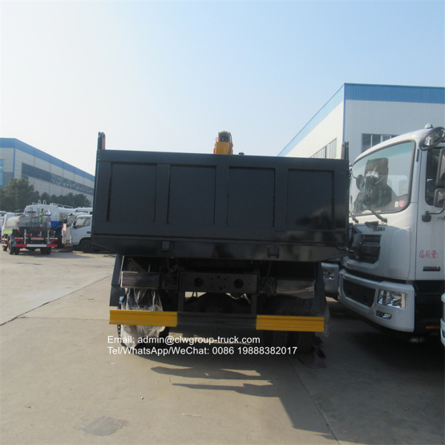 dongfeng 170hp tipper crane truck for sale