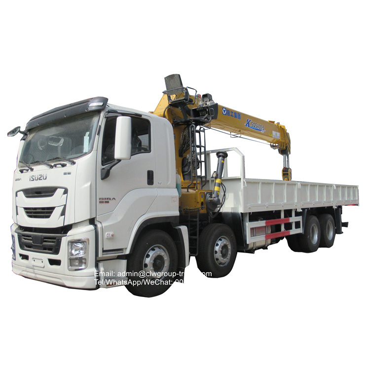Isuzu 8x4 16ton telescopic crane truck