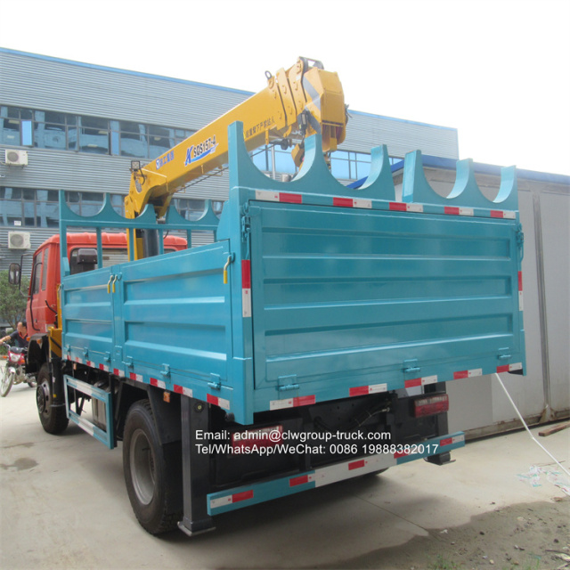 dongfeng pole lifting delivery truck crane