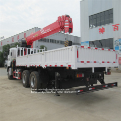 Isuzu 6x4 10 wheeler truck mounted crane 12 tons 14tons